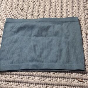 Bozzolo Teal Ribbed tube top